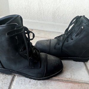 Street & Steel Men's Oakland Mens Black Motorcycle Boots Size 12